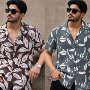China Print Cuban Shirt- CA
